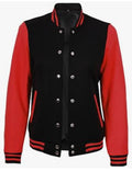 Classic Black & Red Varsity Jacket