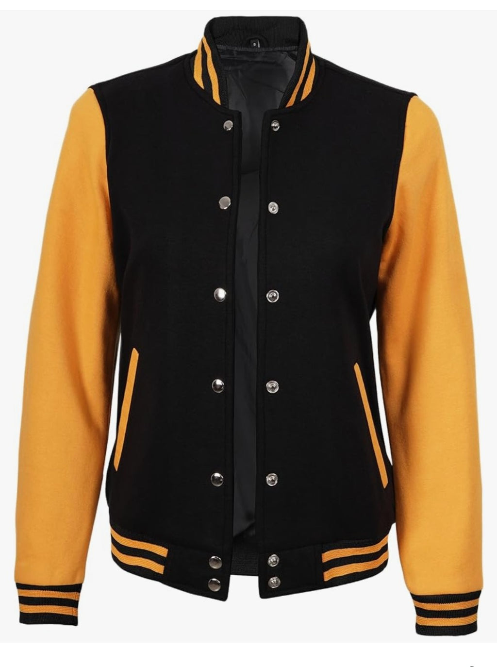 Classic Black & Gold Varsity Jacket