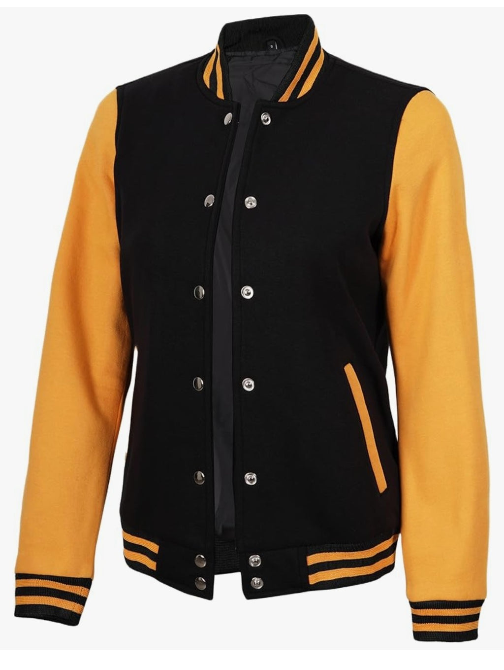 Classic Black & Gold Varsity Jacket