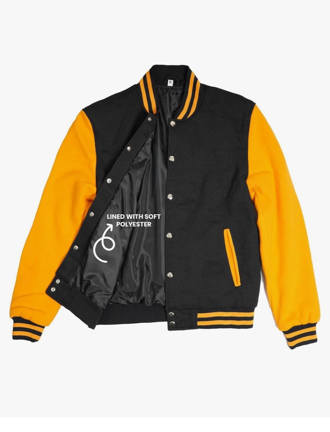 Classic Black & Gold Varsity Jacket
