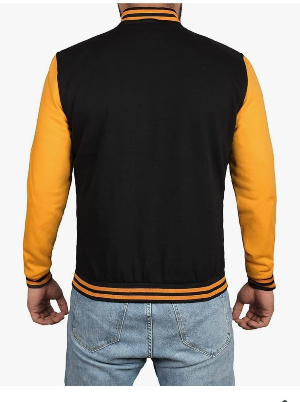 Classic Black & Gold Varsity Jacket