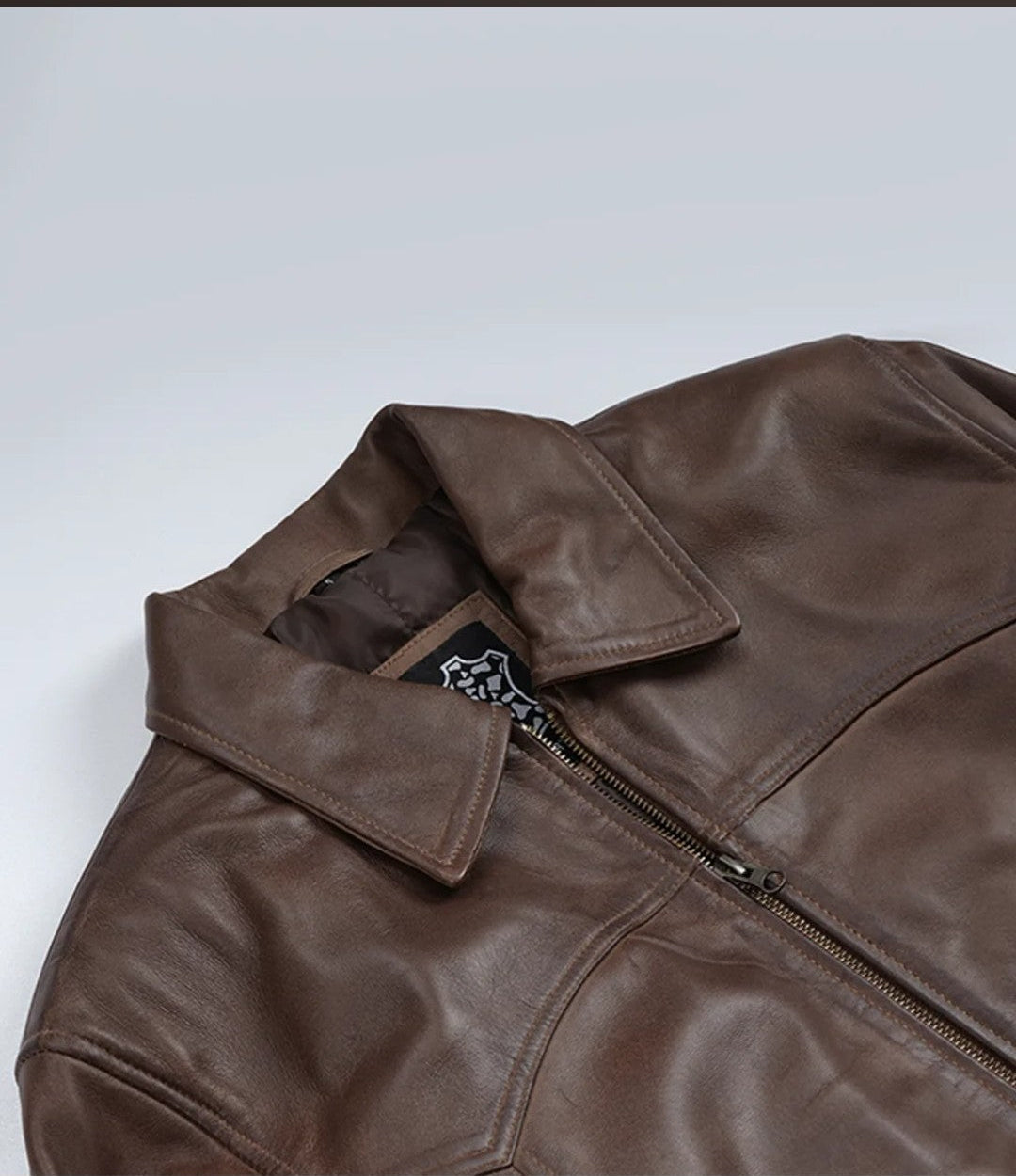 Classic Dark Brown Leather Jacket