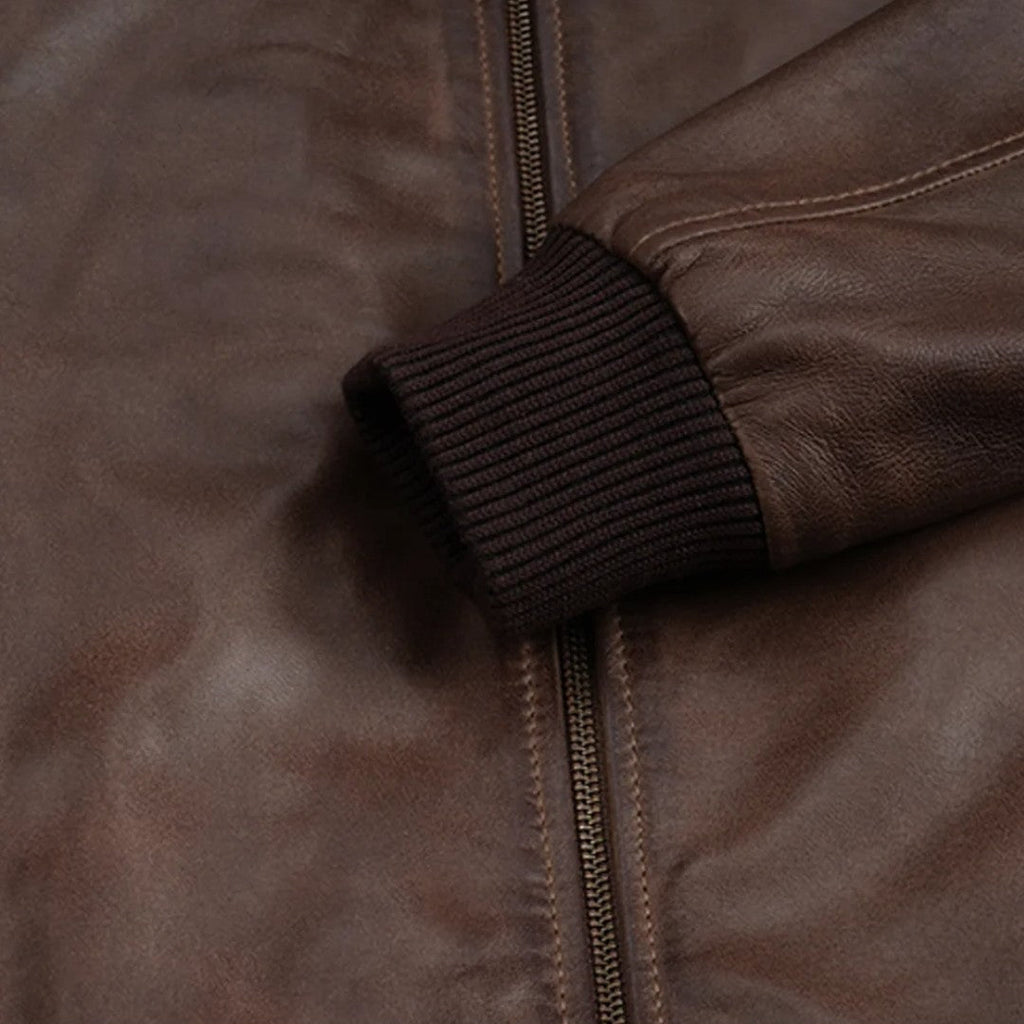 Classic Dark Brown Leather Jacket