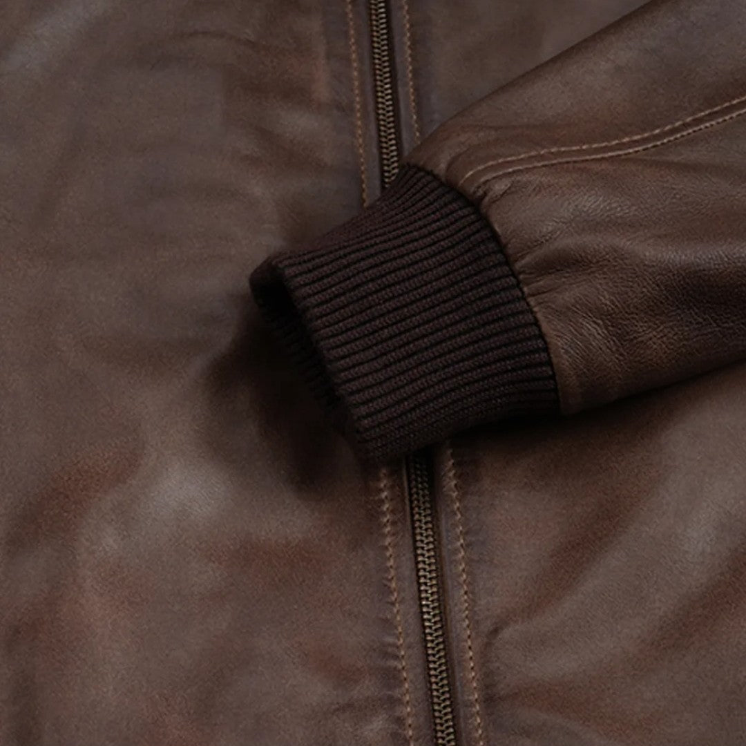 Classic Dark Brown Leather Jacket